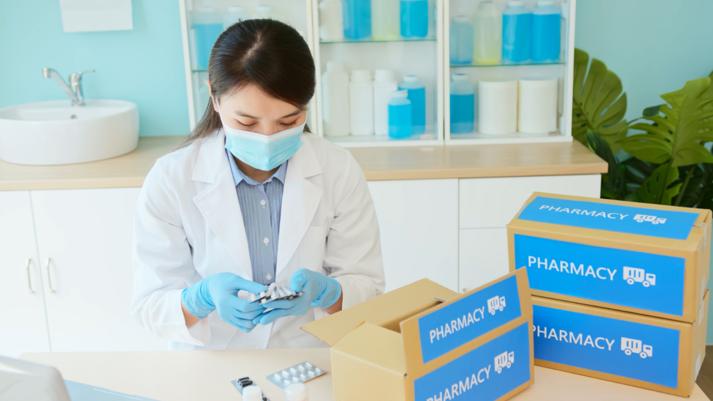 薬剤師、若い女性